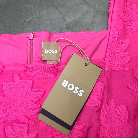 Hugo Boss Diteva Sleeveless, Textured, SquareNeck Shift Dress Sz 14 - Picture 9 of 11